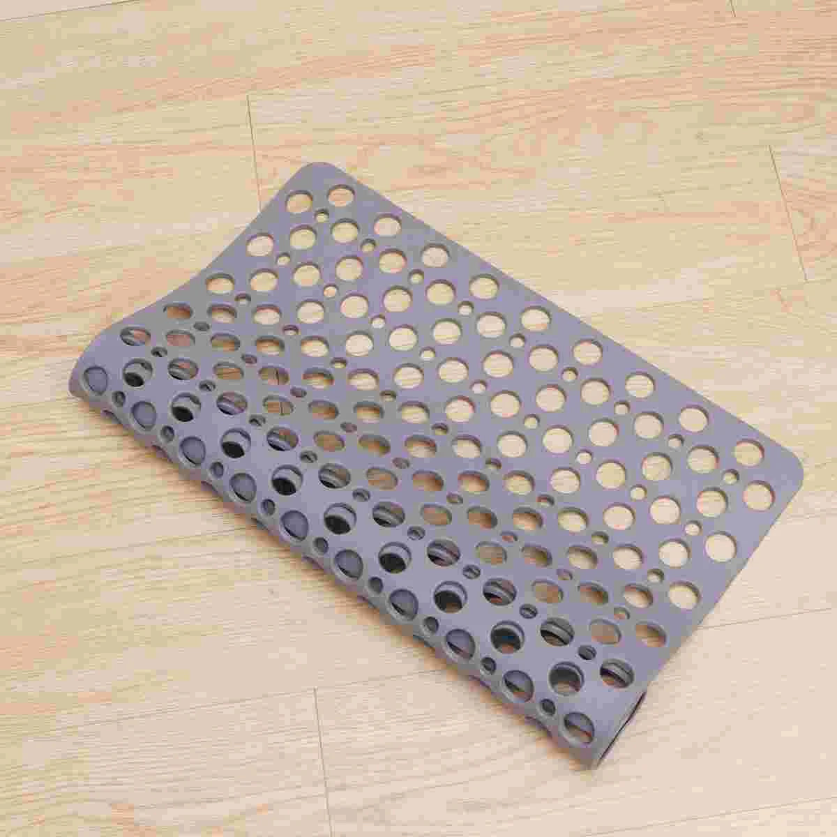 Suction Cup Shower Mat Bath for Tub Non Slip Floor Bathing Bathroom Foot Pad Take