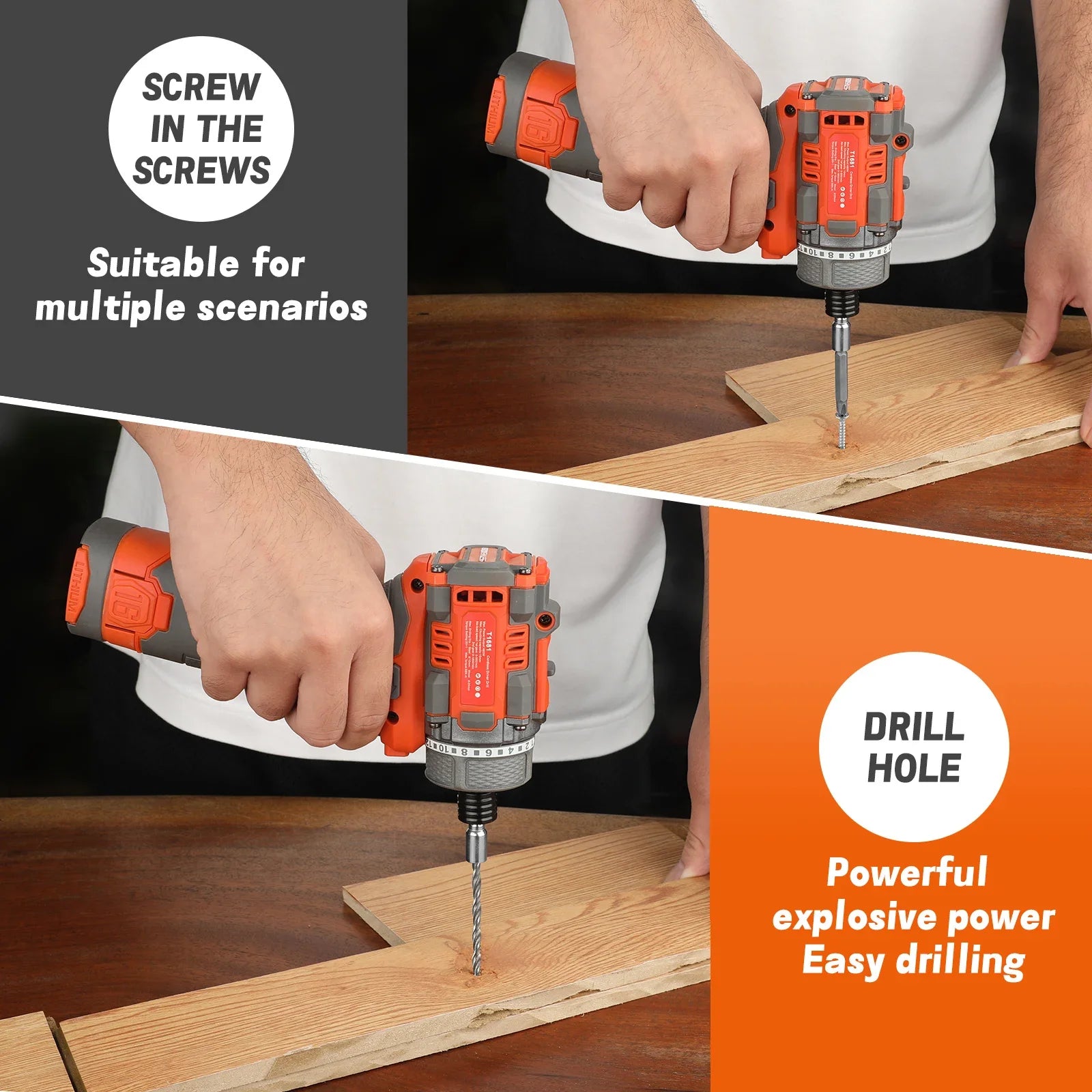 Superpan brushless Electrical Screwdriver Smart Cordless Electric Screwdrivers Rechargeable Bit Mini Drill Power Tool work Set