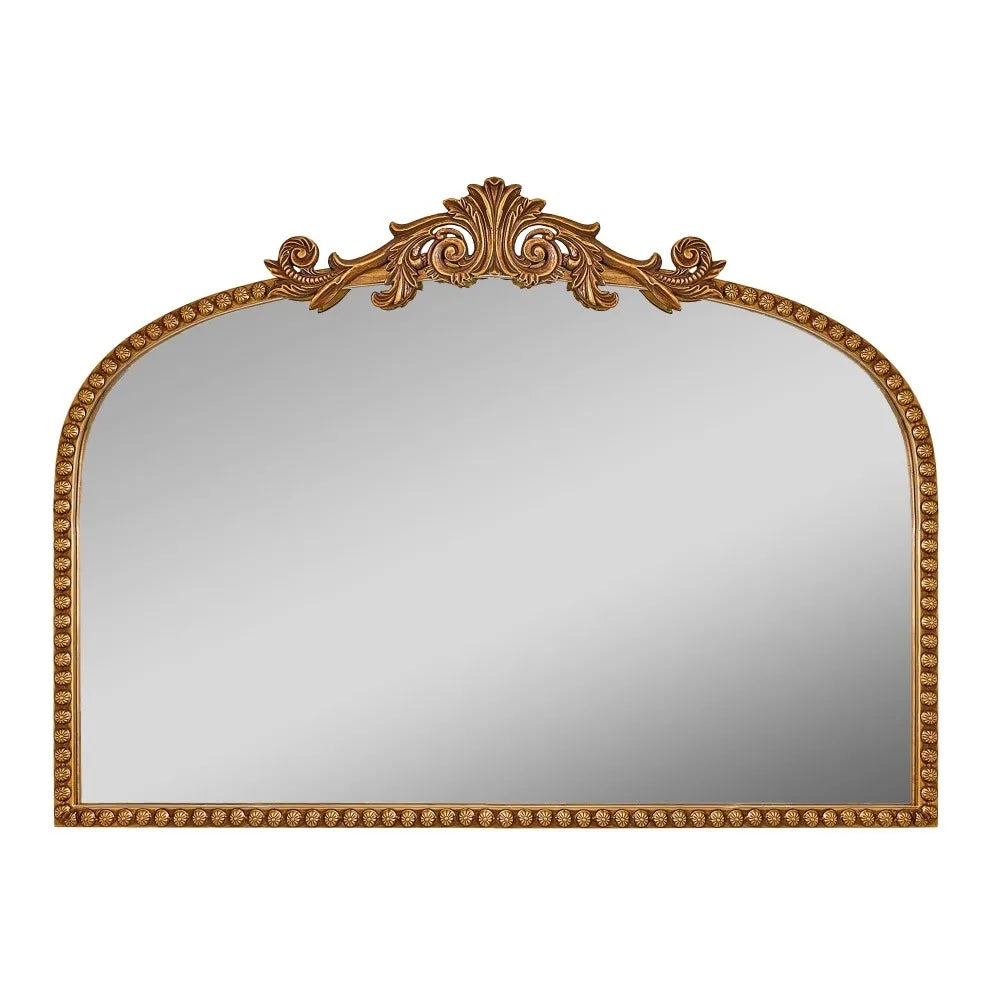24" x 34" Traditional Arched Decorative Mirror for Home, Living Room, Hallway