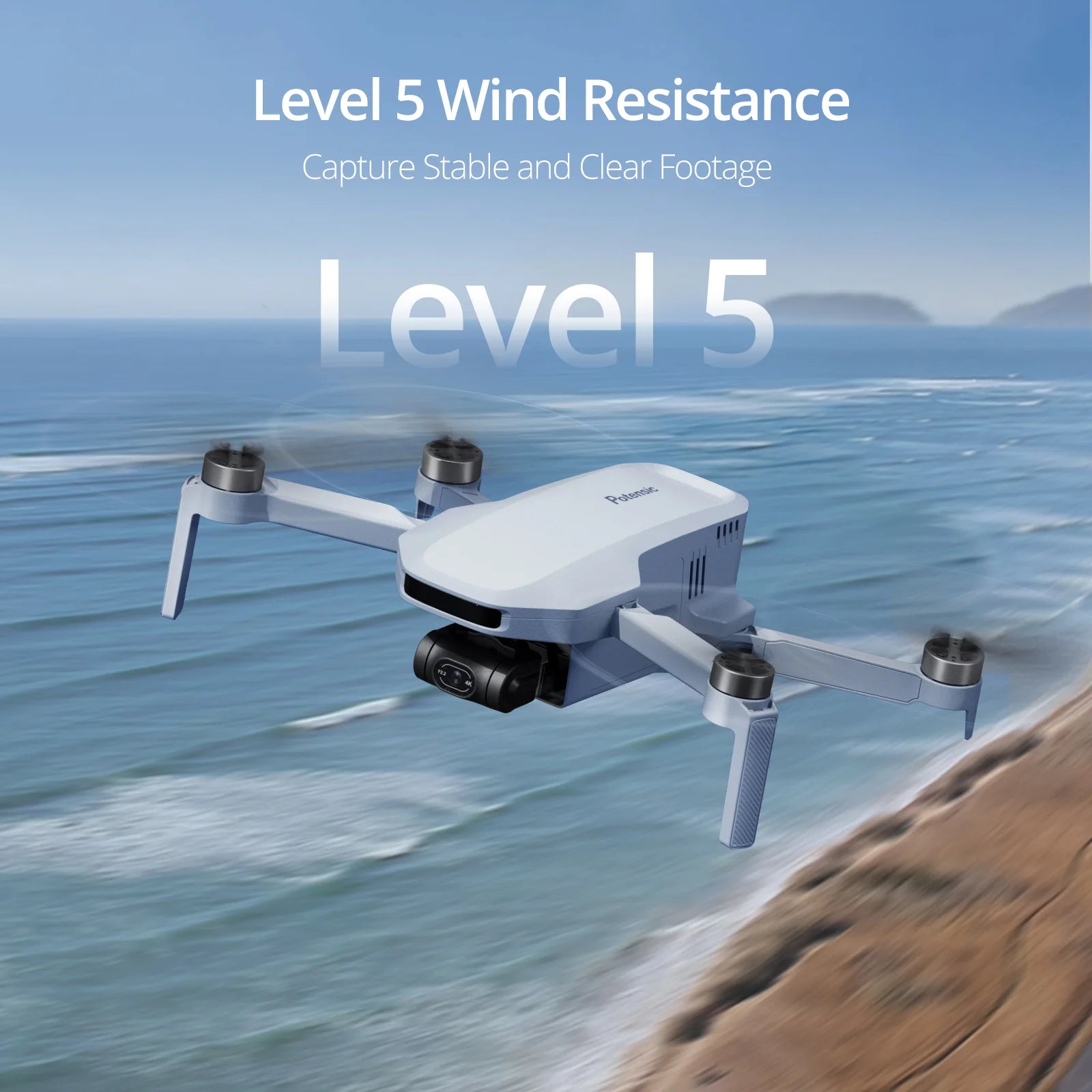 Used Potensic ATOM 3-Axis Gimbal GPS Drone Fly More Combo 4K/30FPS QuickShots